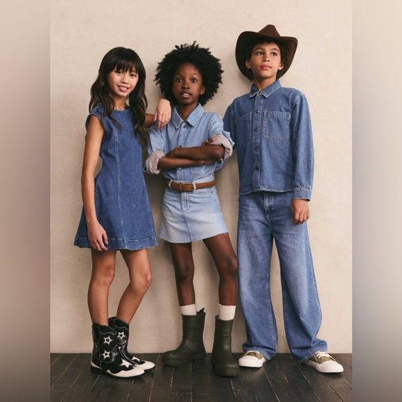 DL1961 Girls betty Blue Denim jean Dress small - Picture 3 of 8